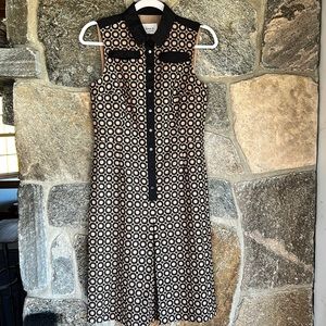 Akris Punto sleeveless embroidered Dot Dress